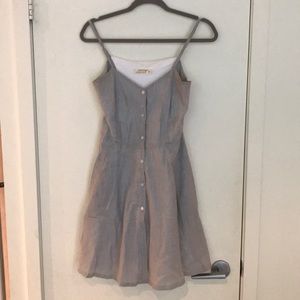 button up summer spaghetti strapped dress